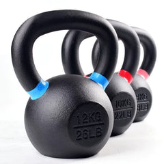 SEONZIT Gravity Black Cast Iron Powder Coated Kettlebell