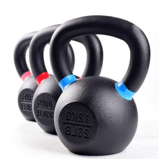 SEONZIT Gravity Black Cast Iron Powder Coated Kettlebell