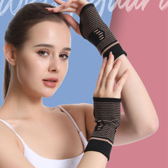 1pc nylon copper fiber knitted wrist palm protecter brace